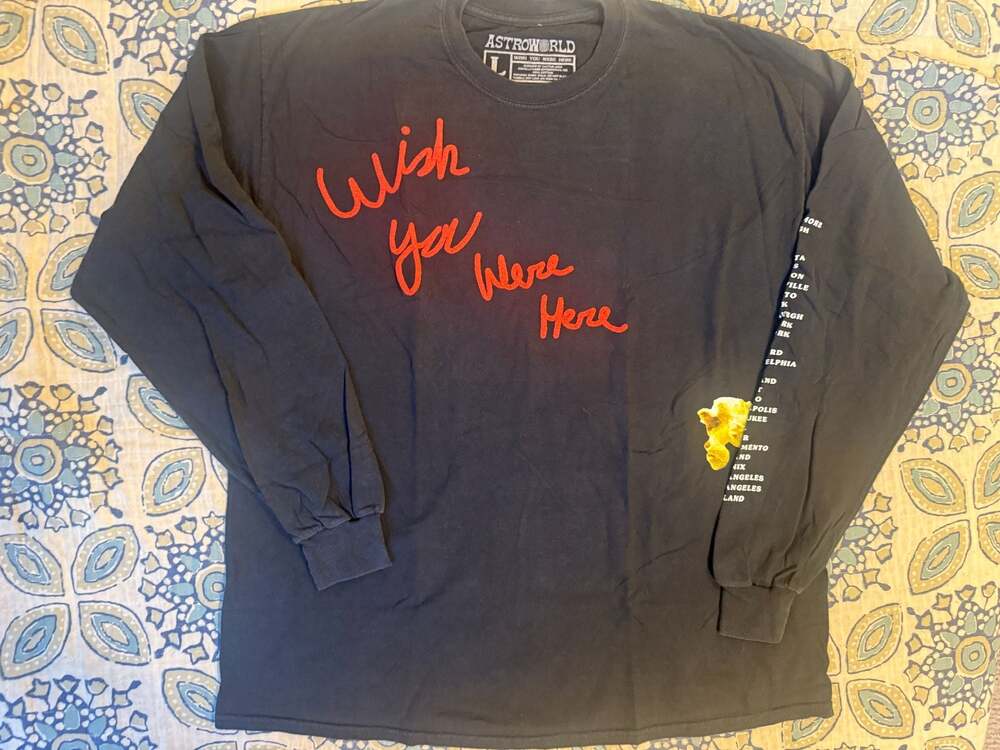 Travis Scott Astroworld Tour - Popcorn Long Sleeve Tee (93665-437) Size S-2XL